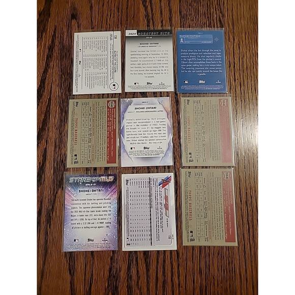 Shohei Ohtani Baseball Card Lot of 9 Cards Los Angeles Angels Dodgers Topps - Picture 12 of 12